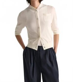 NEW DOROTHEE SCHUMACHER refined essential cardigan in orchid white